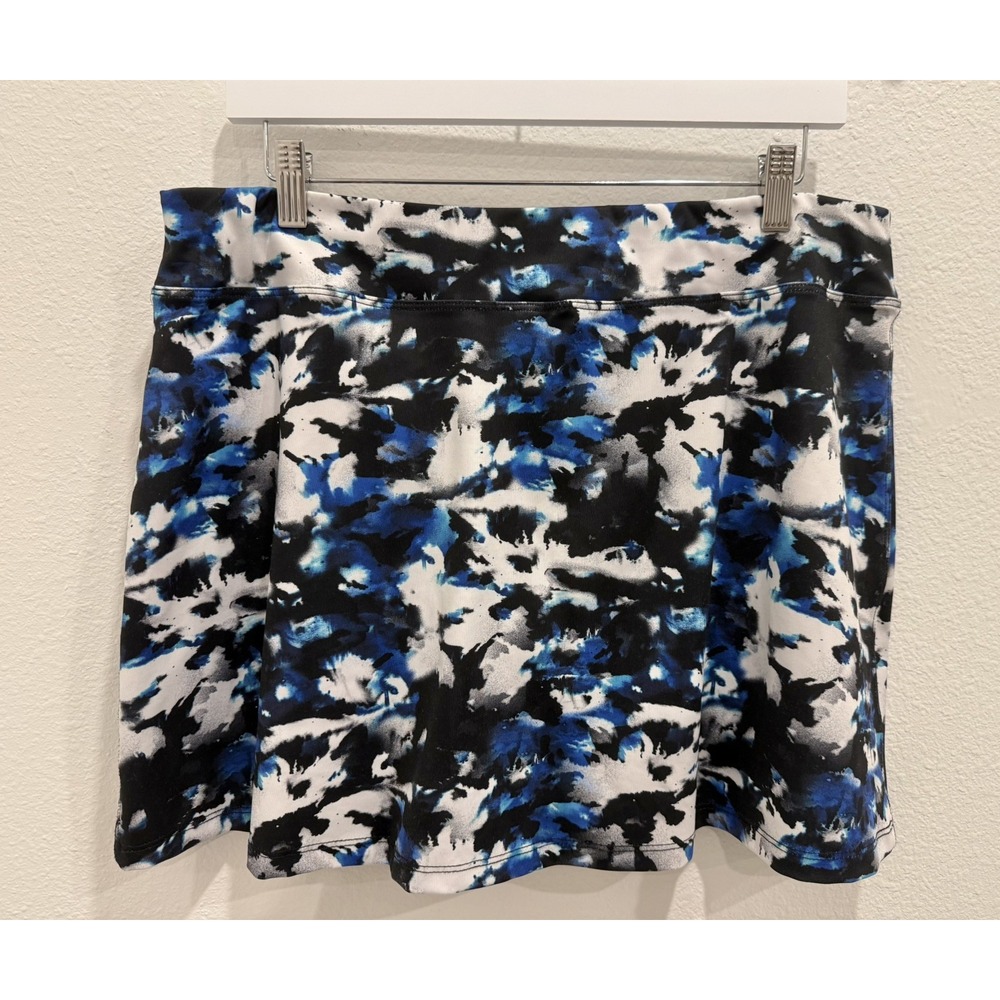 SmashGal Pickleball Golf Tennis Athletic Skort Skirt Black Blue White Size XL